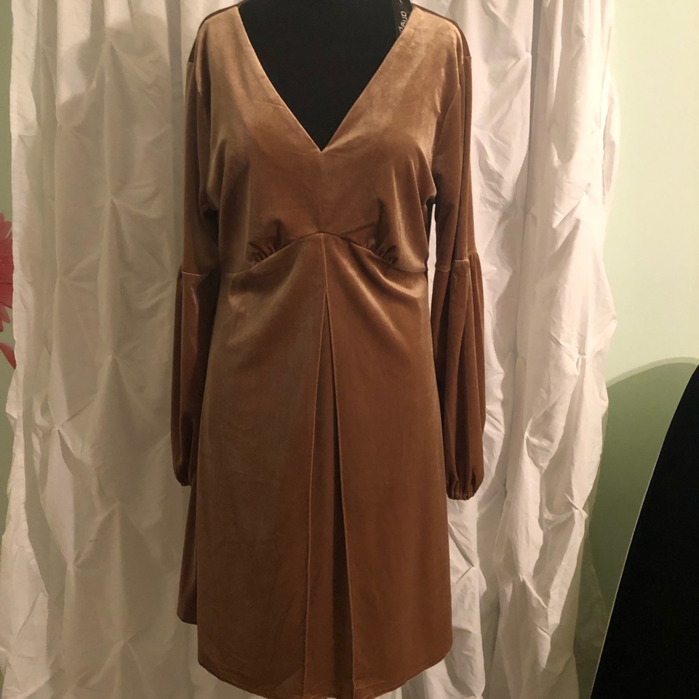 NWT Angela Plus crushes velvet dress.